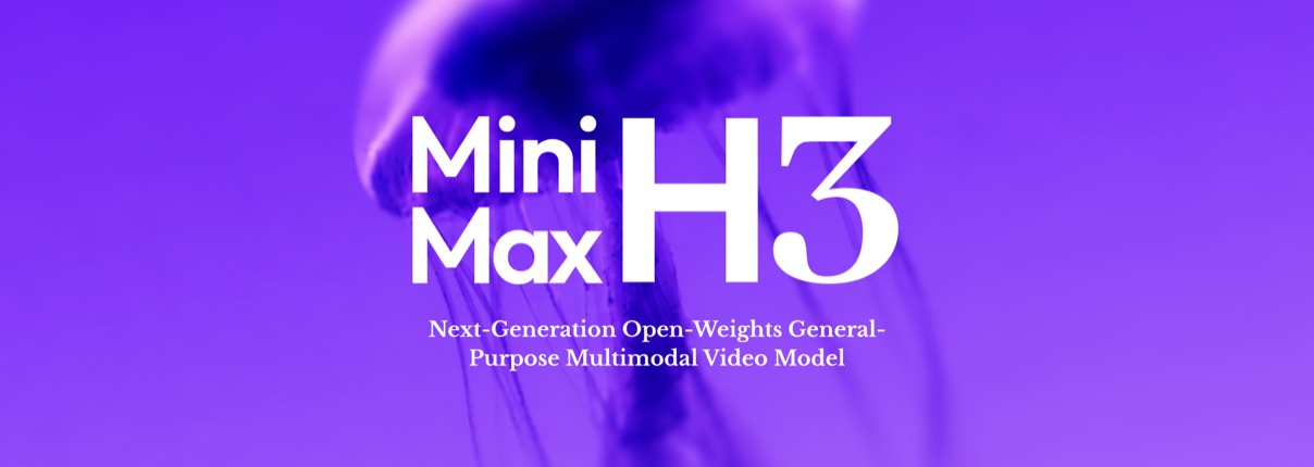 Le visuel d’annonce officiel de MiniMax H3