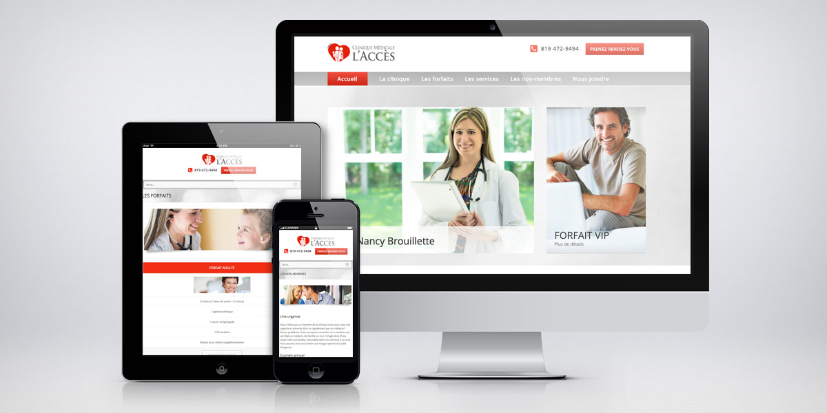 Site web — clinique santé